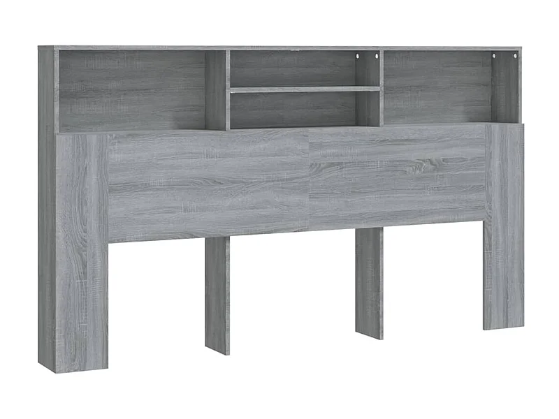 Armoire de tête de lit Sonoma gris 180x19x103,5 cm POI34844 BonneVie Meuble