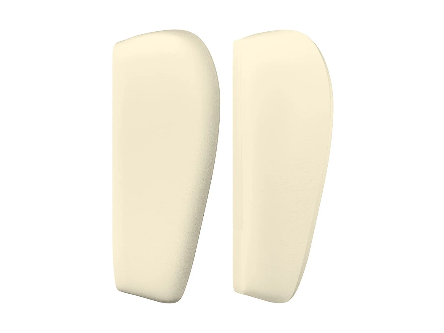 Kopfteil,Bettkopfteil mit Ohren Creme 93x23x78/88 cm Kunstleder -gkd971686