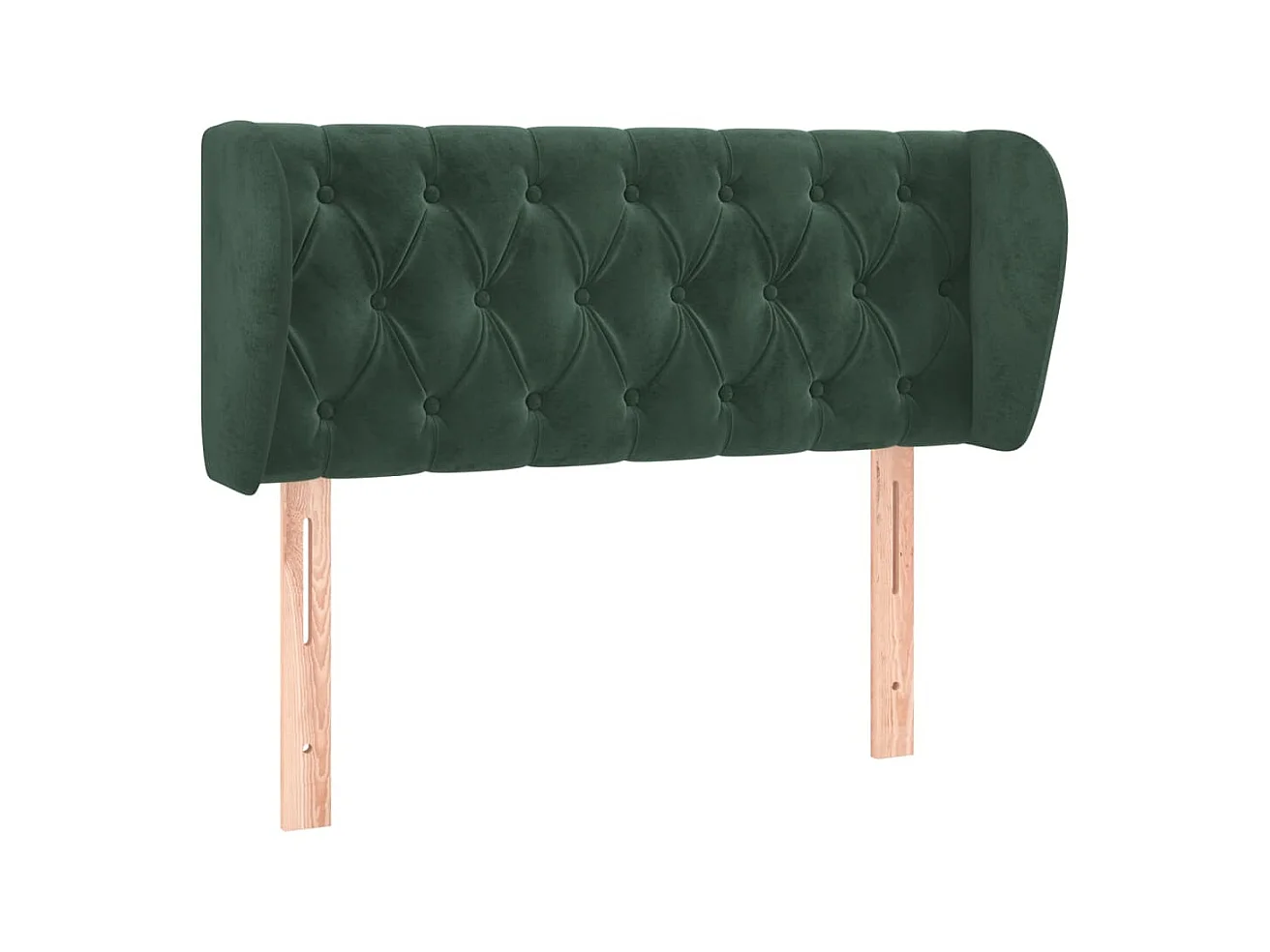 Tête de lit avec oreilles Vert foncé 93x23x78,88 cm Velours LKC79086 BonneVie Meuble