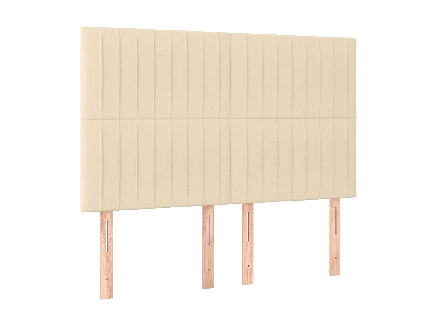 Kopfteil,Bettkopfteile 4 Stk. Creme 72x5x78/88 cm Stoff -gkd609748