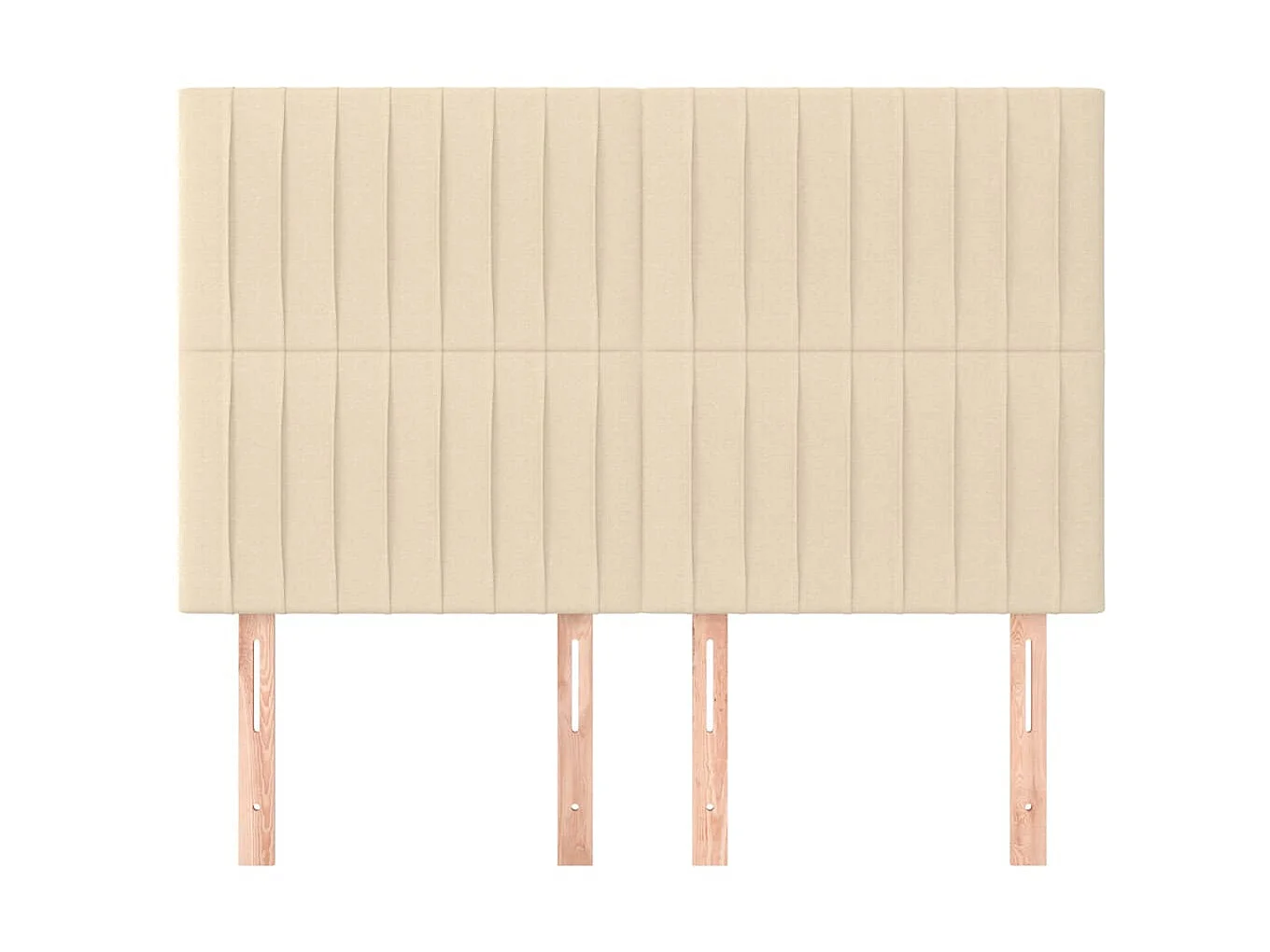 Kopfteil,Bettkopfteile 4 Stk. Creme 72x5x78/88 cm Stoff -gkd609748