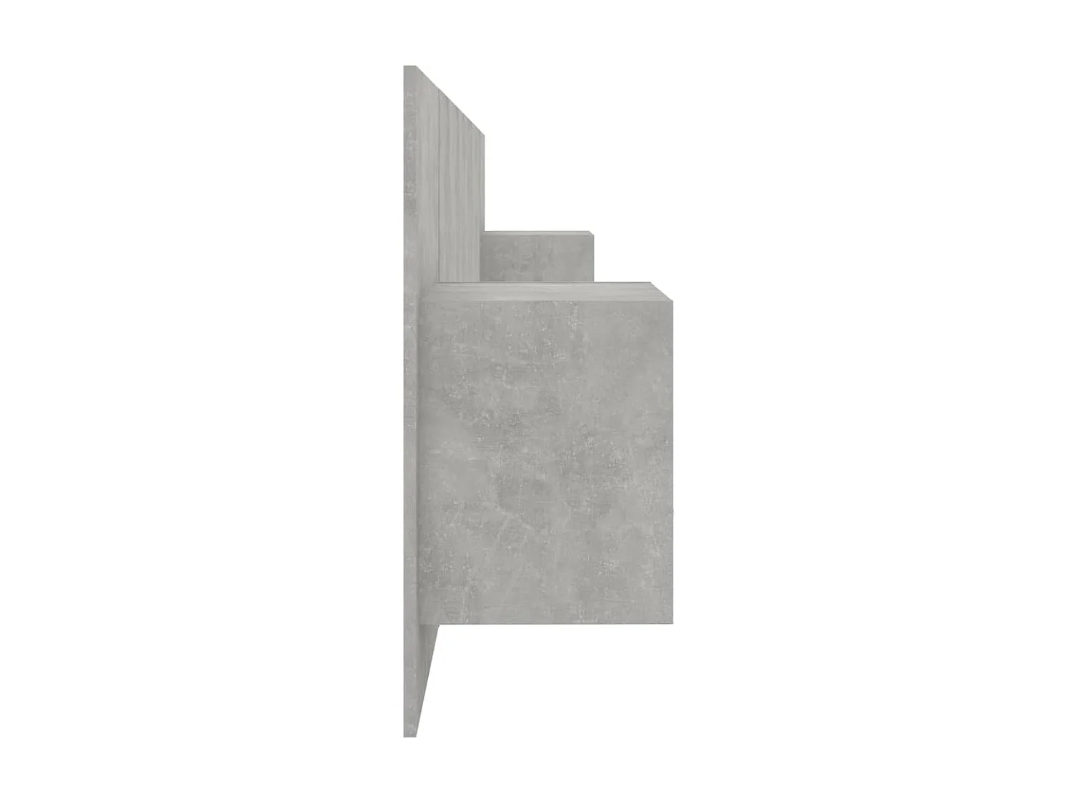 Tête de lit avec armoires Gris béton Bois d'ingénierie POI15440 BonneVie Meuble