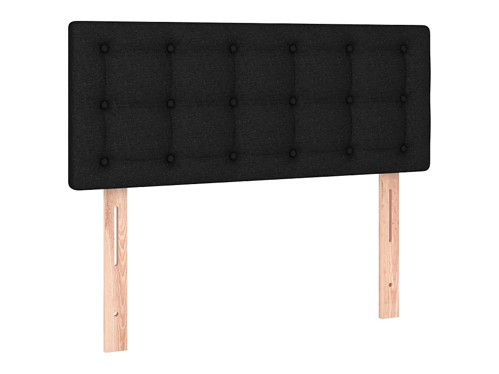Tête de lit à LED Noir 90x5x78/88 cm Tissu POI56944 BonneVie Meuble