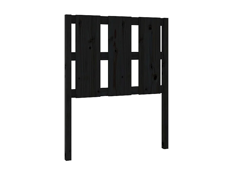 Tête de lit Noir 80,5x4x100 cm Bois massif de pin POI90741 BonneVie Meuble