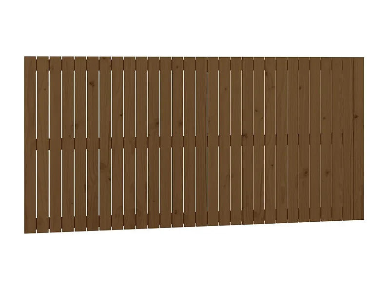 Wandhoofdbord 185x3x90 cm massief grenenhout honingbruin NL361103