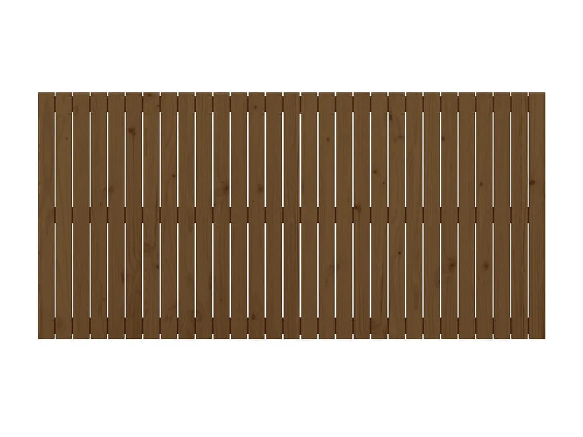 Wandhoofdbord 185x3x90 cm massief grenenhout honingbruin NL361103