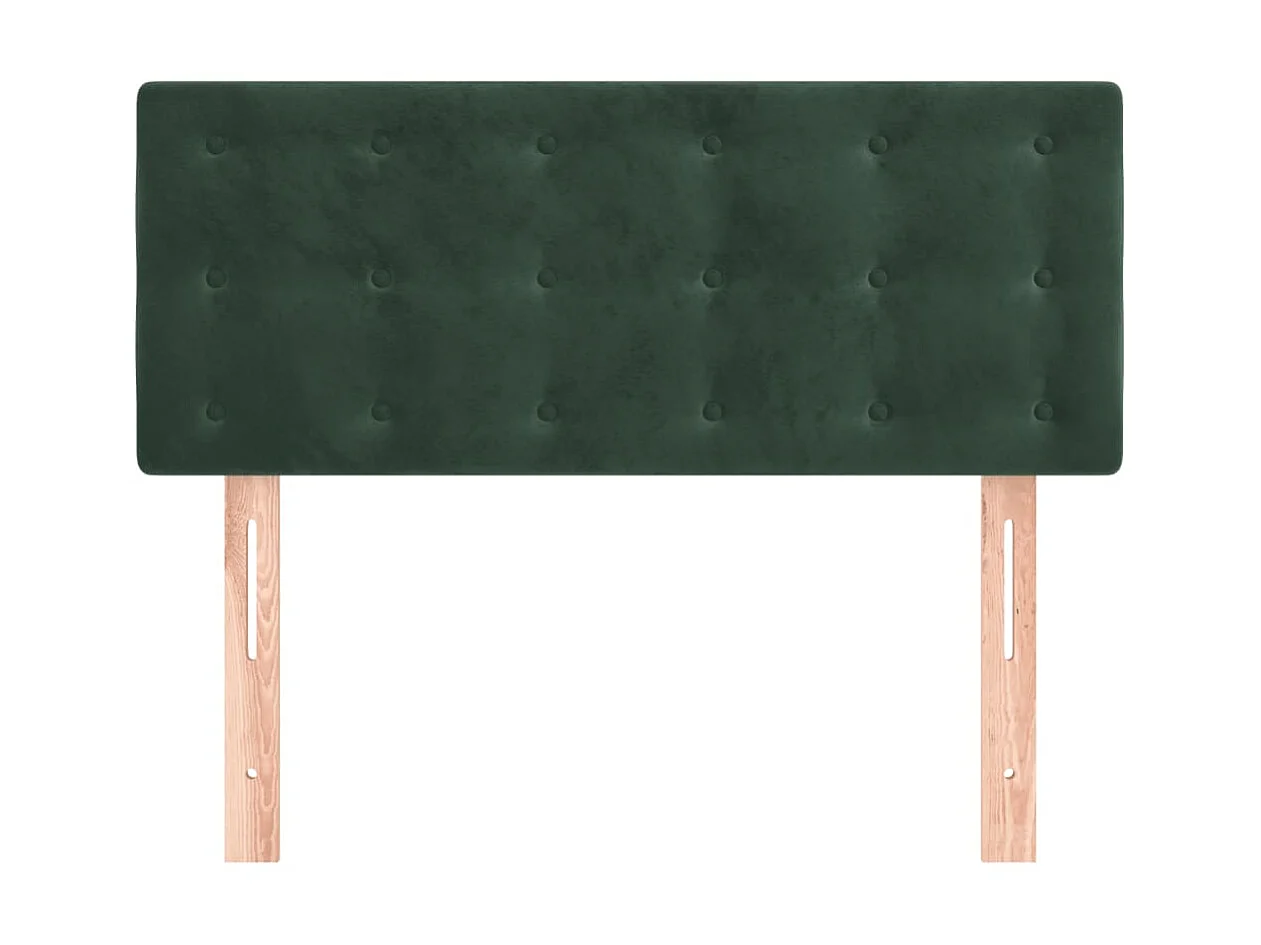 Testiera Verde scuro 90x5x78/88 cm in Velluto CFW244645