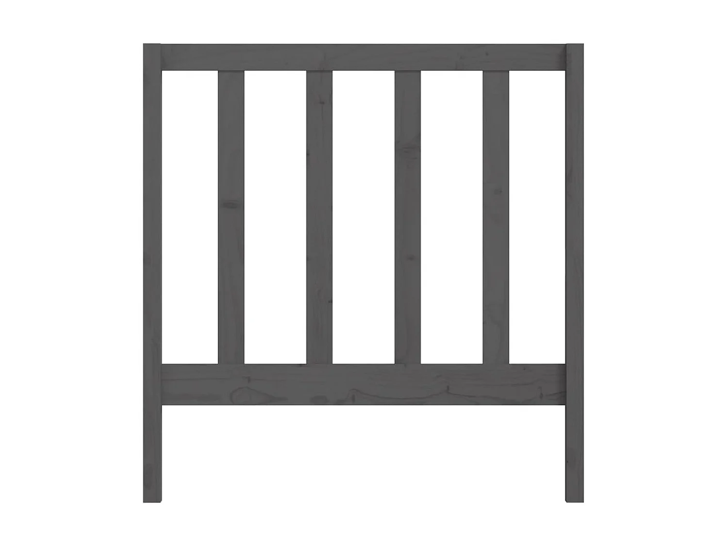 Cabecero de cama madera maciza de pino gris 95x4x100 cm ES80289