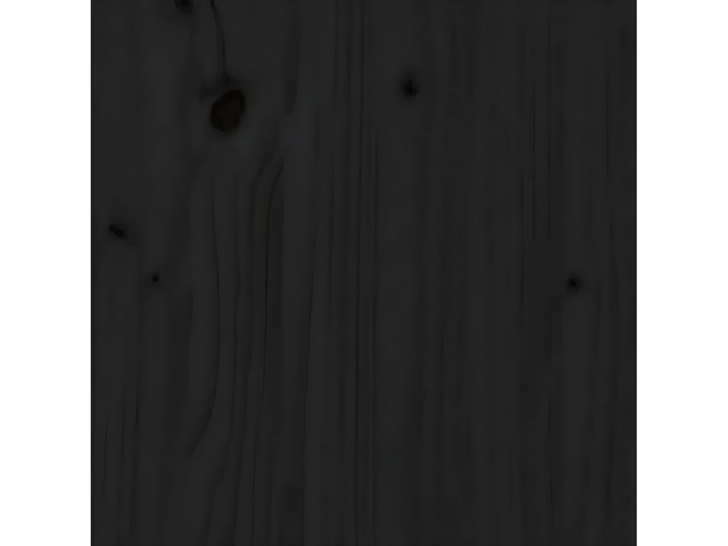 Tête de lit Noir 159,5x3x80,5 cm Bois massif de pin POI14959 BonneVie Meuble