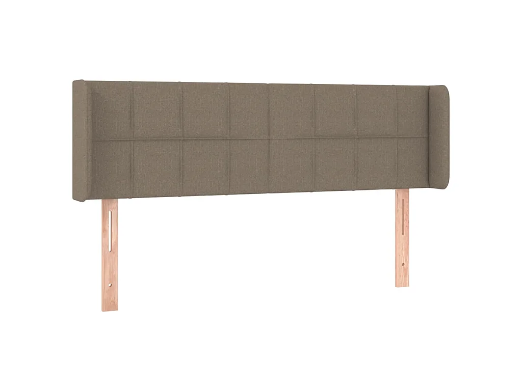 Tête de lit à LED Taupe 147x16x78/88 cm Tissu POI68185 BonneVie Meuble
