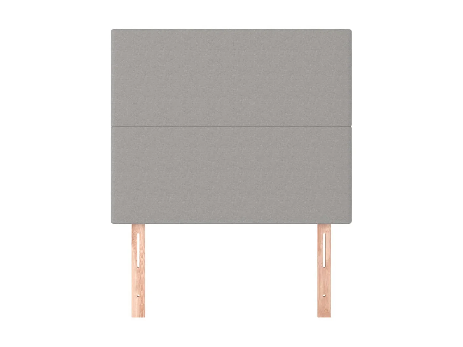 Têtes de lit 2 pcs Gris clair 100x5x78/88 cm Tissu POI98091 BonneVie Meuble