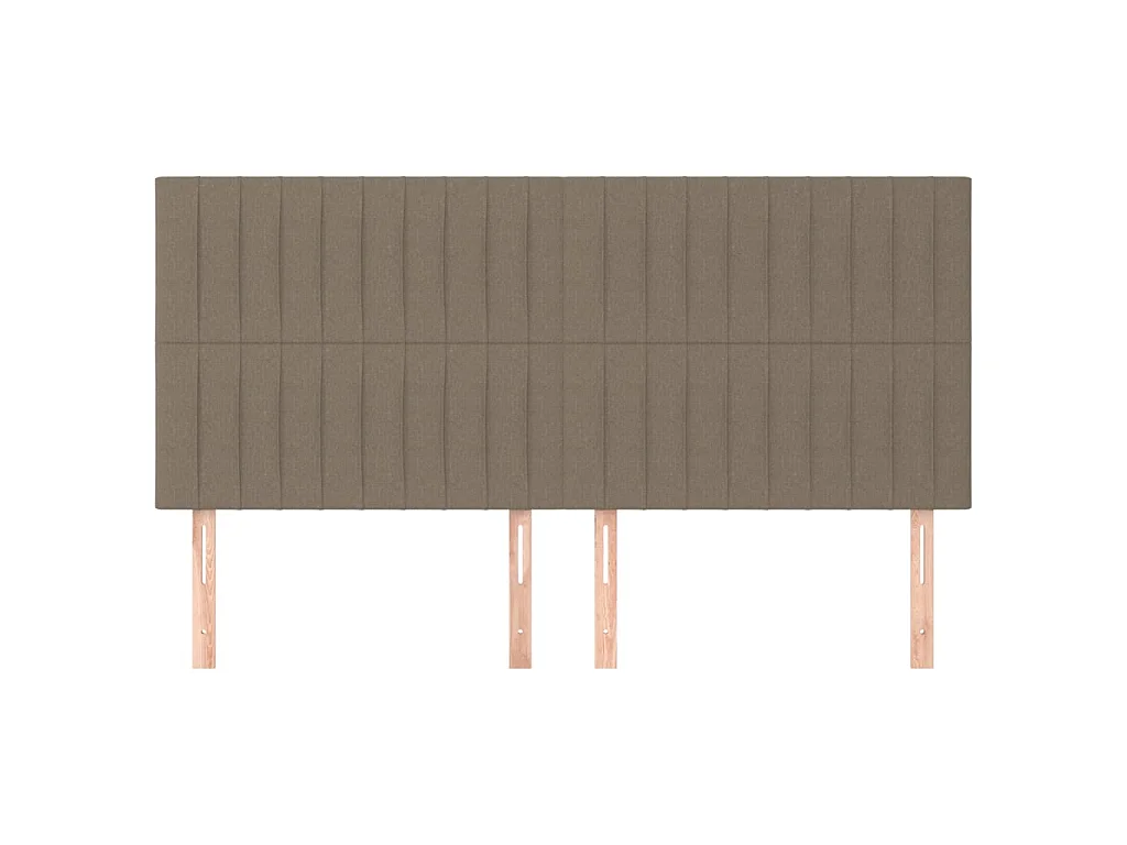 Kopfteil,Bettkopfteile 4 Stk. Taupe 80x5x78/88 cm Stoff -gkd579863