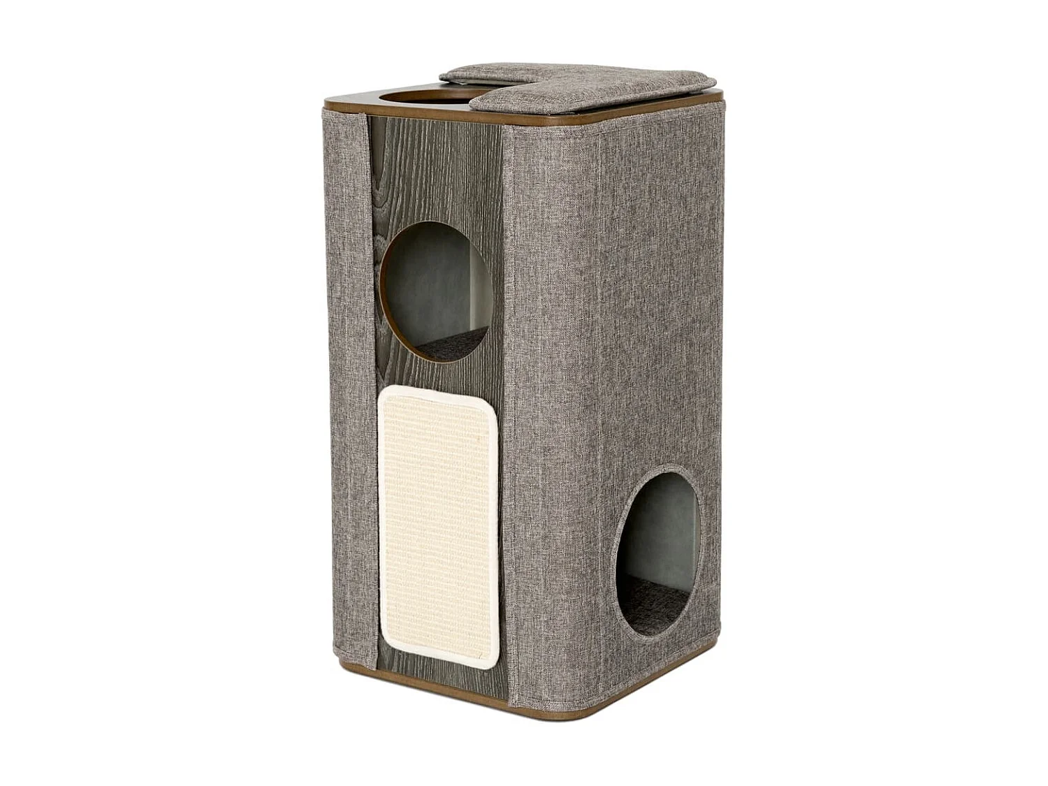 Tête de lit à LED Gris foncé 203x16x118/128 cm Velours POI54755 BonneVie Meuble