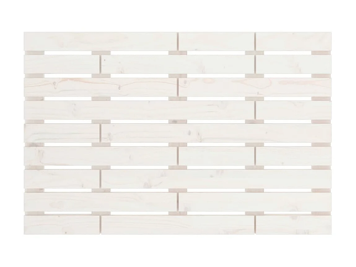 Cabeceira de parede 81x3x63 cm madeira de pinho maciça branco PT427997