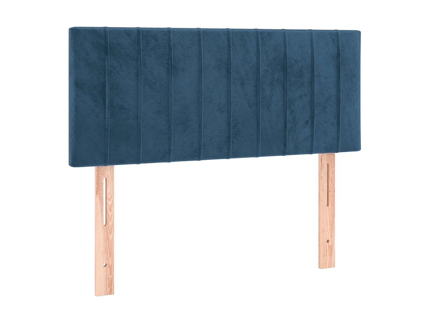 Cabecero con LED de terciopelo azul 100x5x78/88 cm ES19209