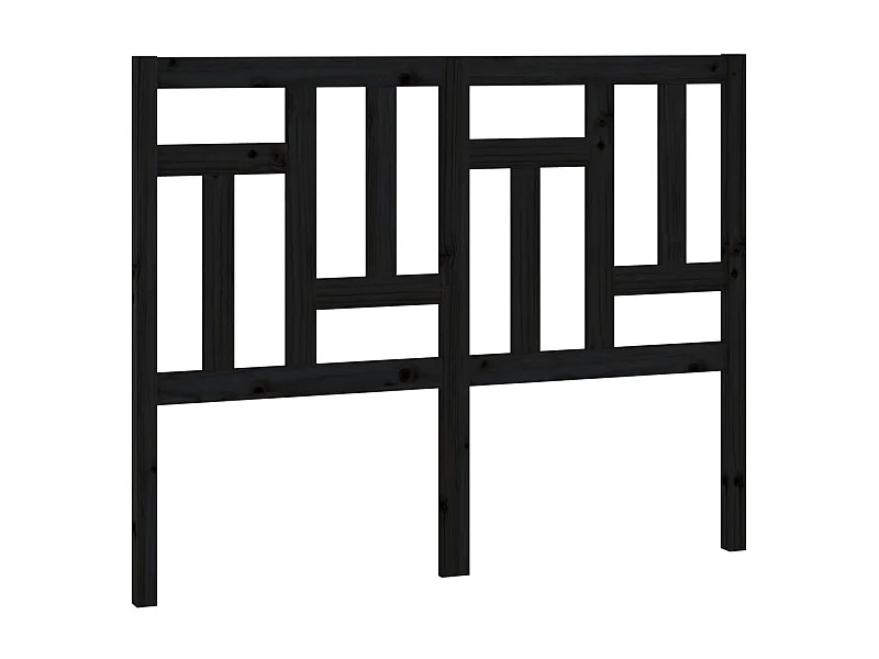 Testiera | Testata del letto per Letto Nera 205,5x4x100cm in Legno Massello di Pino