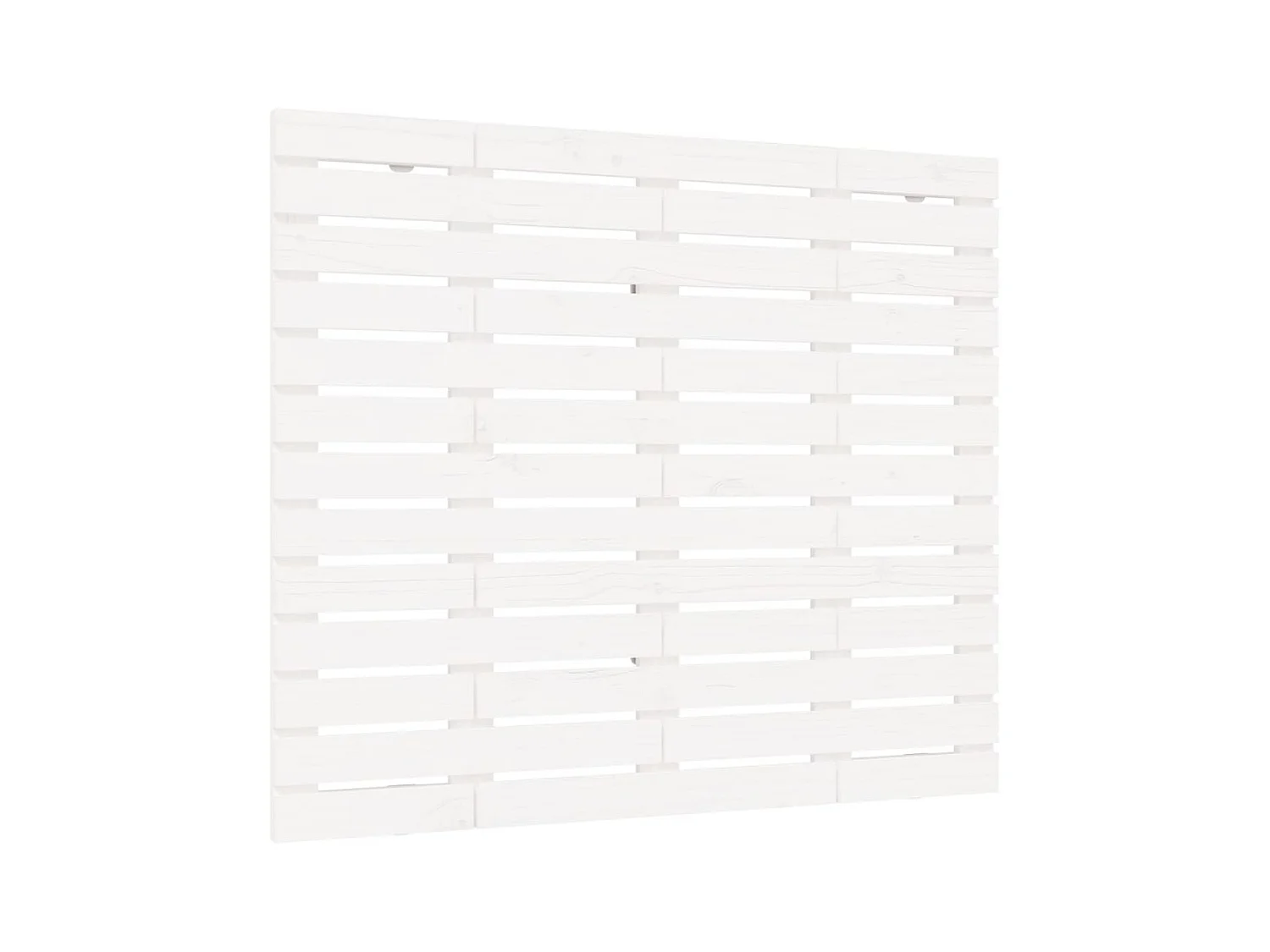 Tête de lit murale Blanc 141x3x91,5 cm Bois massif de pin POI83208 BonneVie Meuble