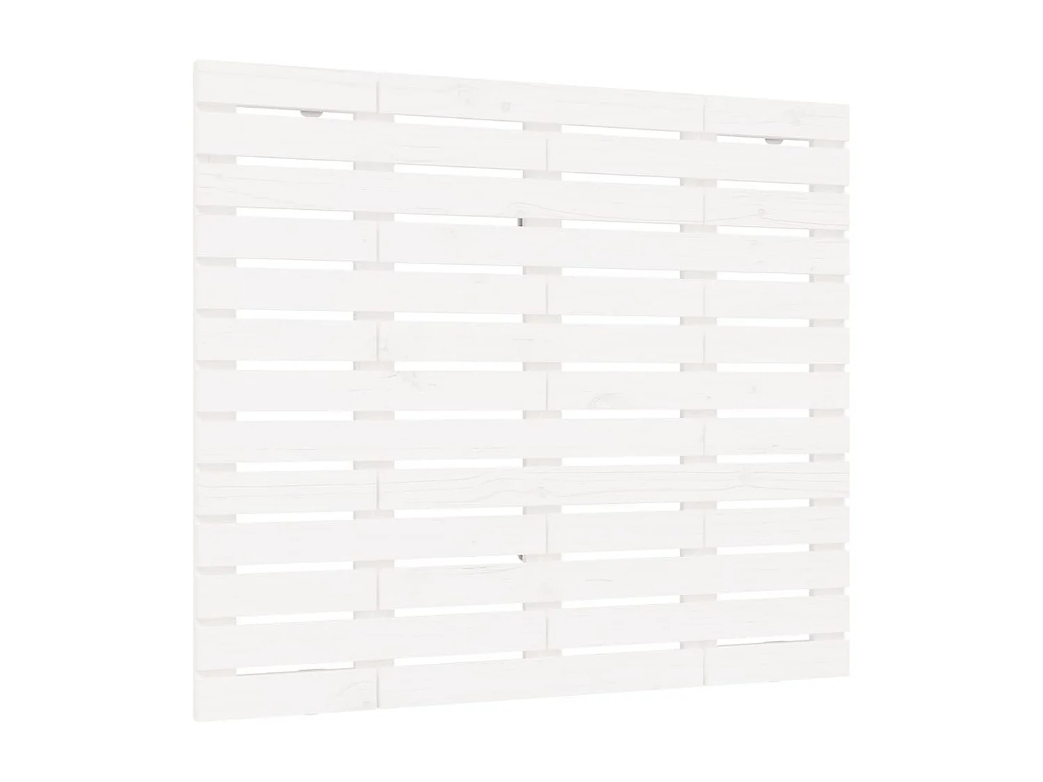 Tête de lit murale Blanc 141x3x91,5 cm Bois massif de pin POI83208 BonneVie Meuble