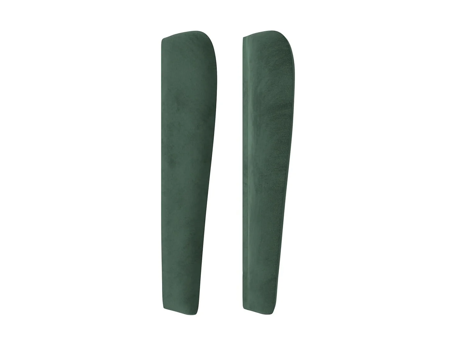 Cabeceira cama c/ abas veludo 147x23x118/128 cm verde-escuro PT199853