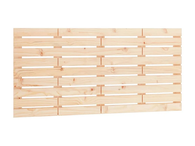 Cabecero de cama de pared madera maciza de pino 146x3x63 cm ES95875