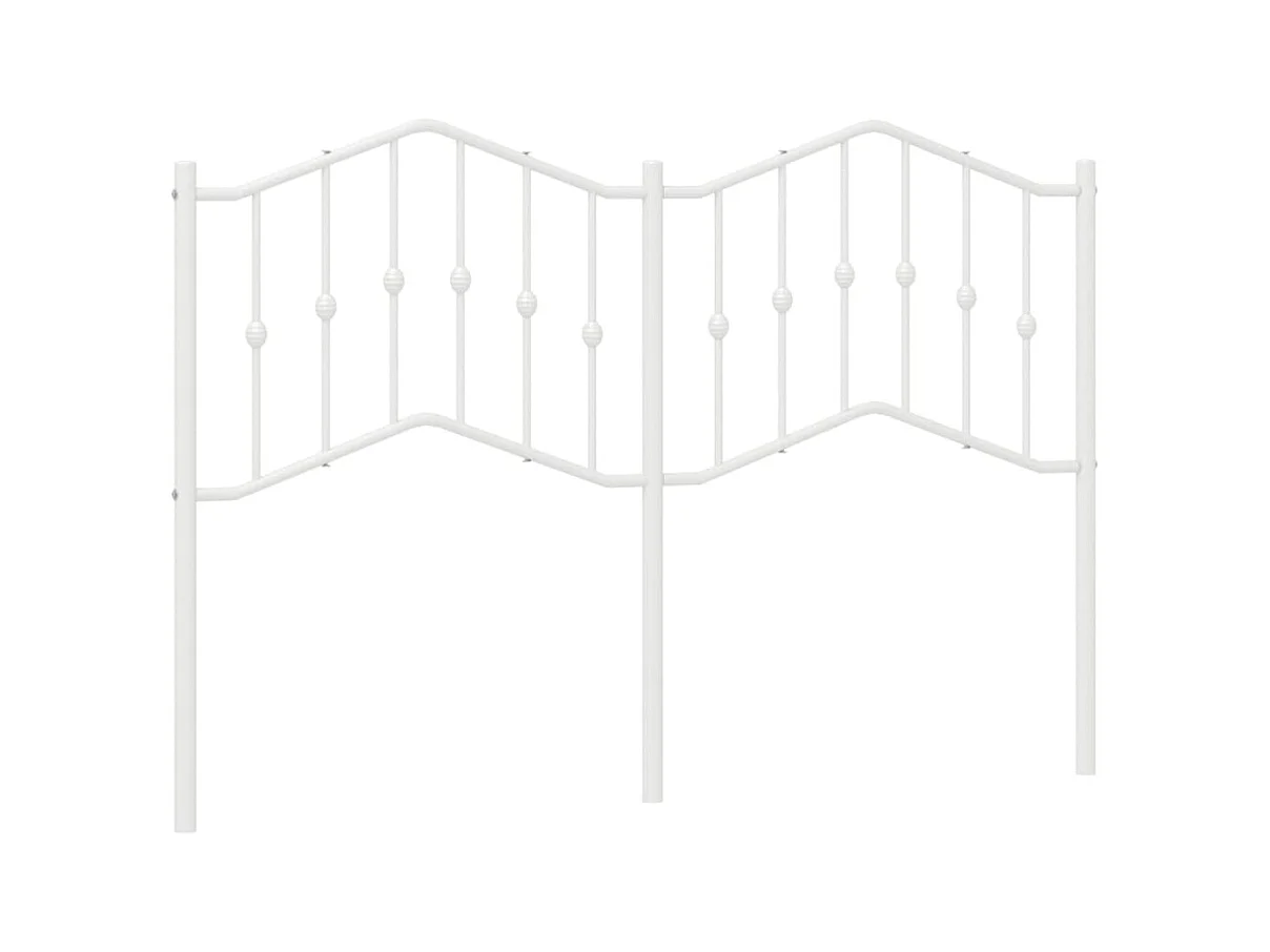 Cabeceira de cama 140 cm metal branco PT846593