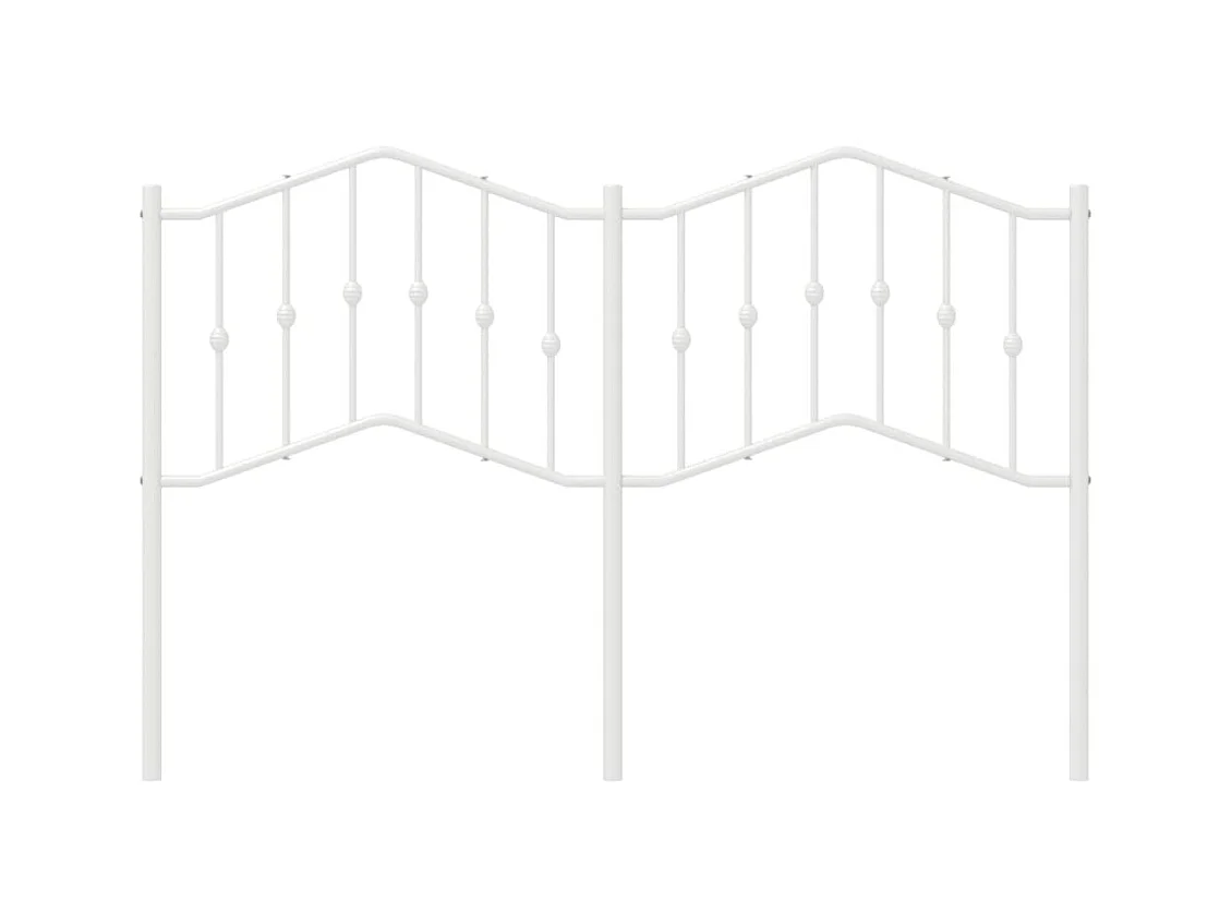 Cabeceira de cama 140 cm metal branco PT846593