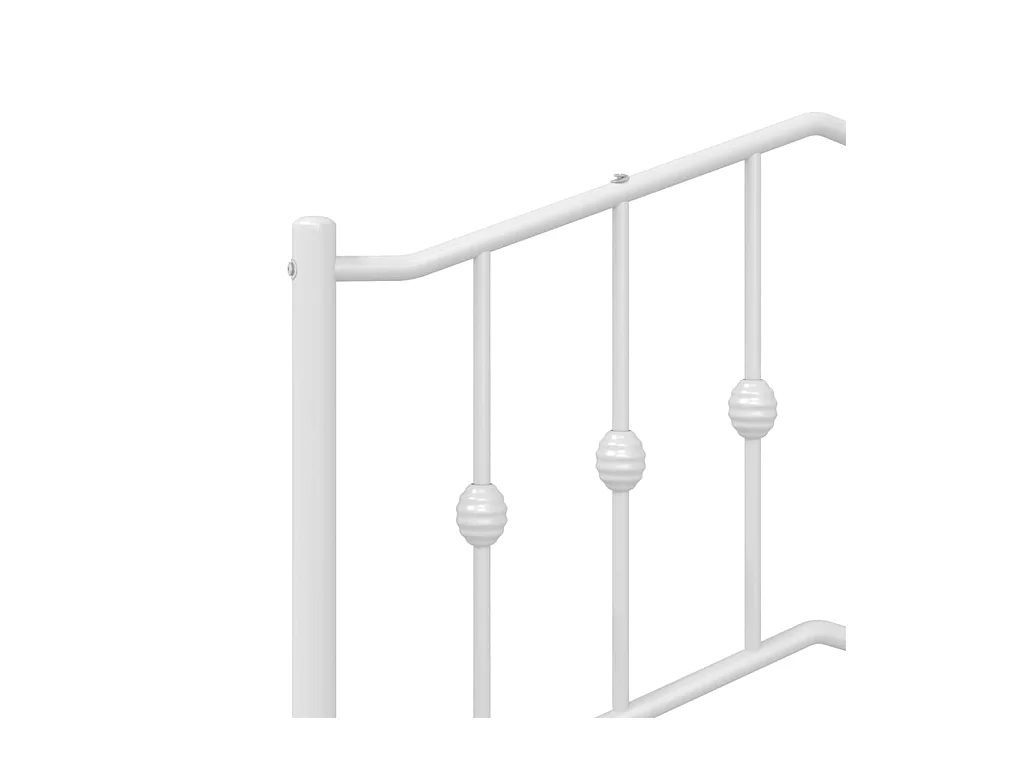 Cabeceira de cama 140 cm metal branco PT846593