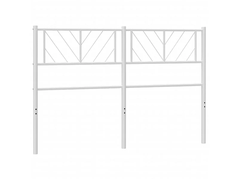 Cabeceira de cama 140 cm metal branco PT653996