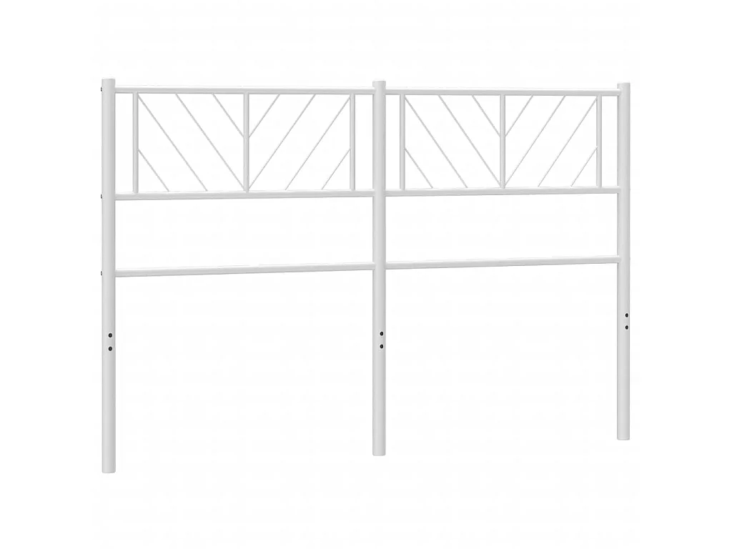 Tête de lit métal blanc 140 cm POI23401 BonneVie Meuble