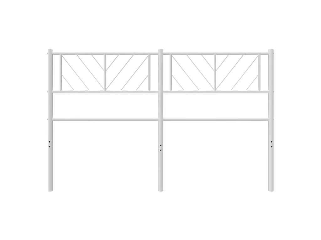Tête de lit métal blanc 140 cm POI23401 BonneVie Meuble