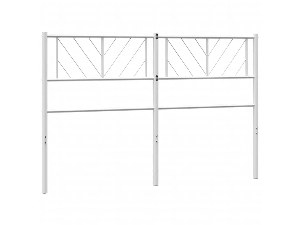 Tête de lit métal blanc 140 cm POI23401 BonneVie Meuble