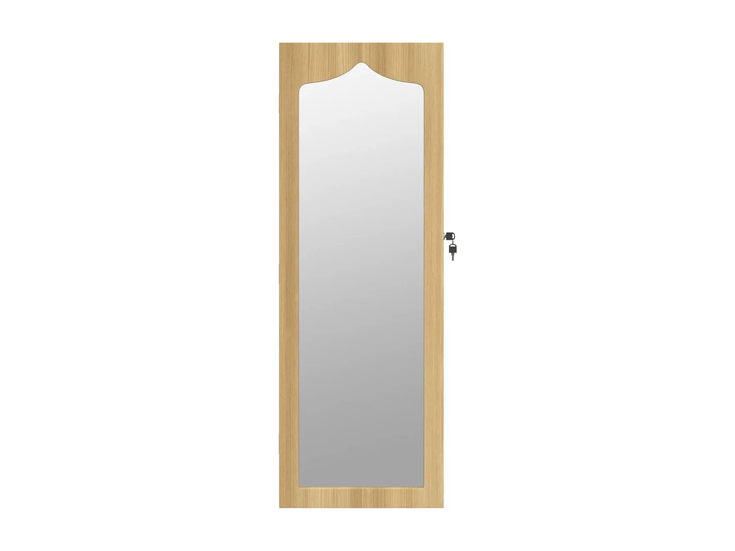 Armoire à bijoux avec miroir murale 37,5x10x106 cm OFR47334 BonneVie Meuble