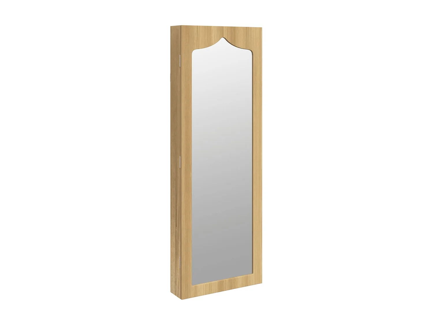 Armoire à bijoux avec miroir murale 37,5x10x106 cm OFR47334 BonneVie Meuble