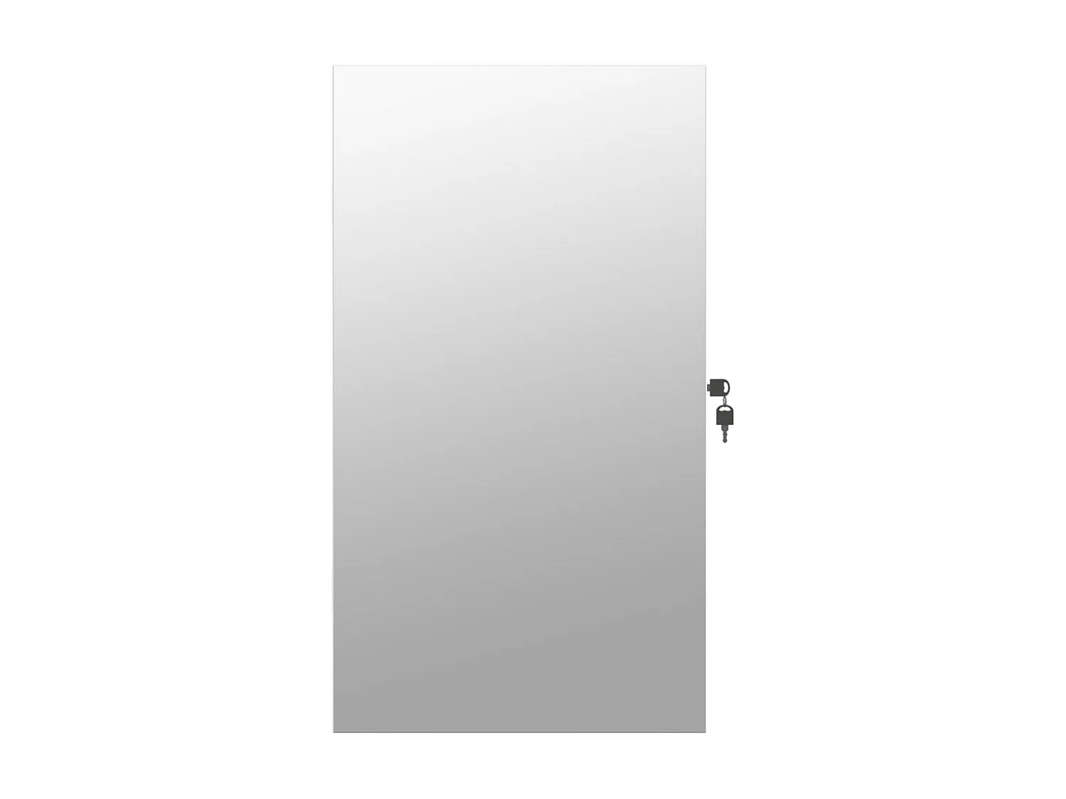 Armoire à bijoux avec miroir et éclairage LED mural blanc OFR85986 BonneVie Meuble