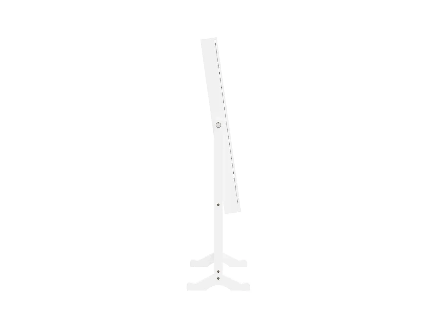 Armadietto Portagioie a Specchio Luci a LED Autoportante Bianco CFW55743