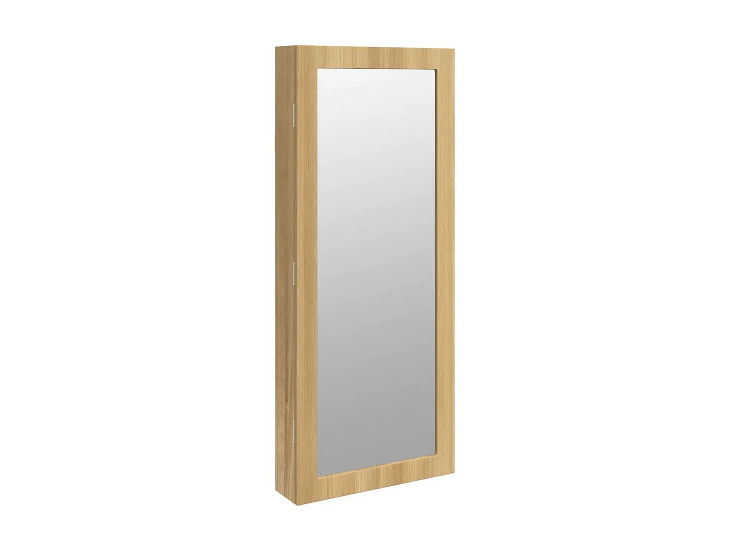Armoire à bijoux avec miroir et éclairage LED mural OFR19387 BonneVie Meuble