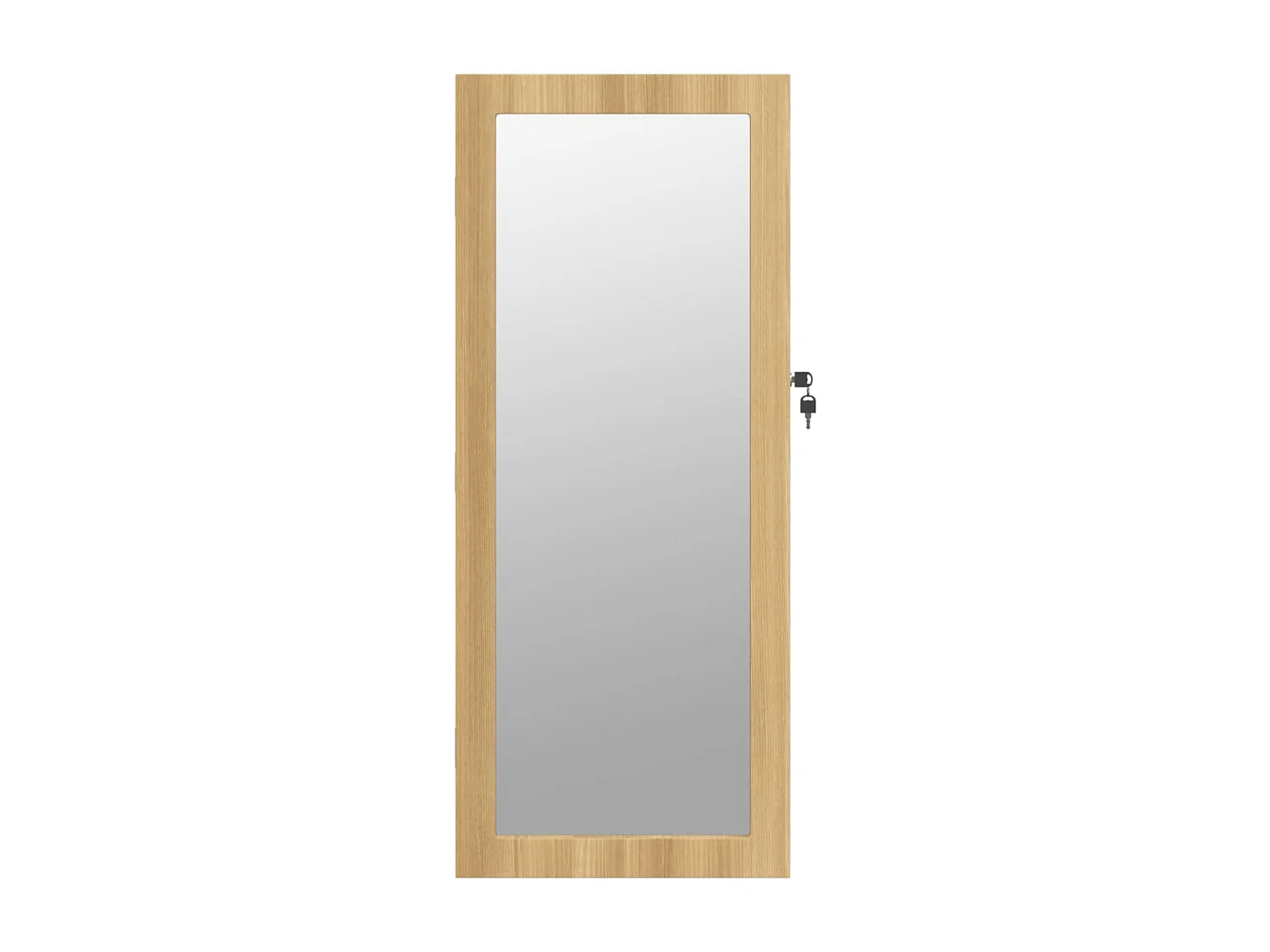 Armoire à bijoux avec miroir et éclairage LED mural OFR19387 BonneVie Meuble