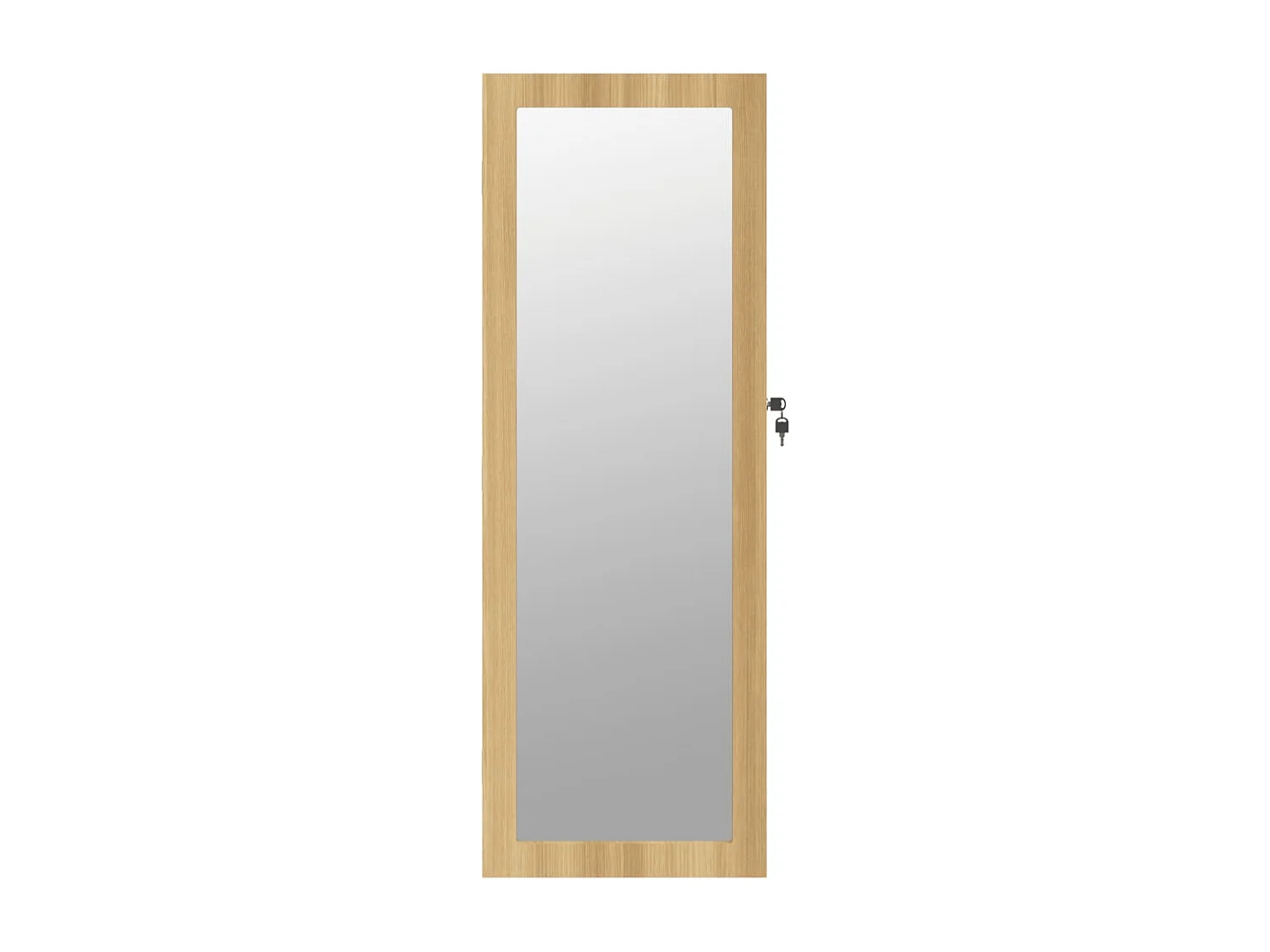 Armoire à bijoux avec miroir murale 37,5x10x106 cm OFR33990 BonneVie Meuble
