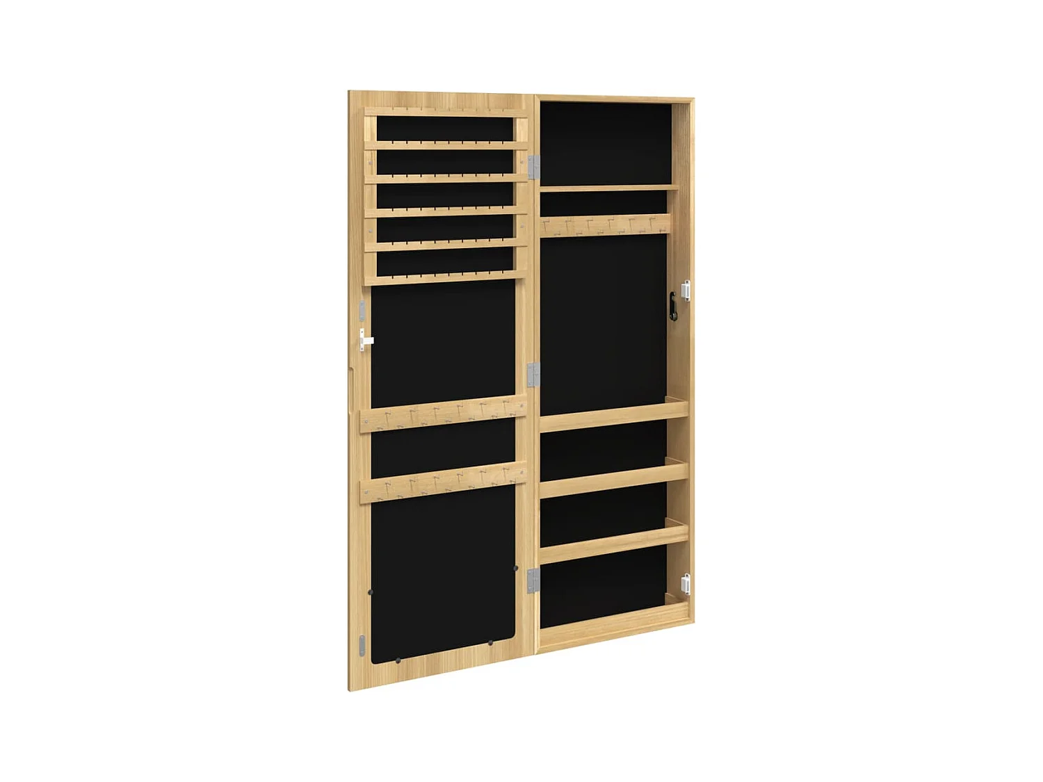 Armadio Portagioie con Specchio a Muro 37,5x10x106 cm CFW51013