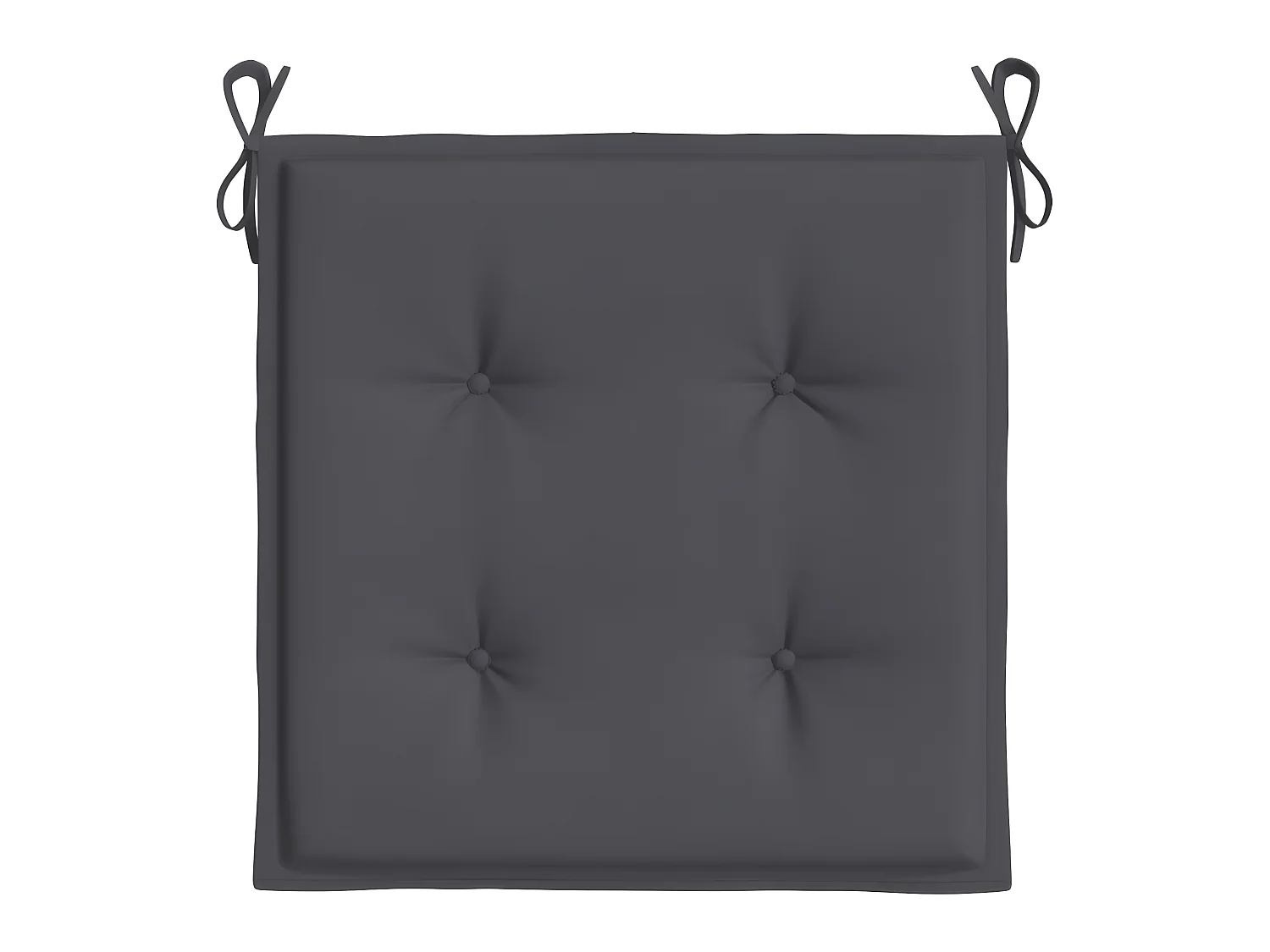 Tuinstoelkussens 4 st 40x40x3 cm oxford stof antracietkleurig NL675695