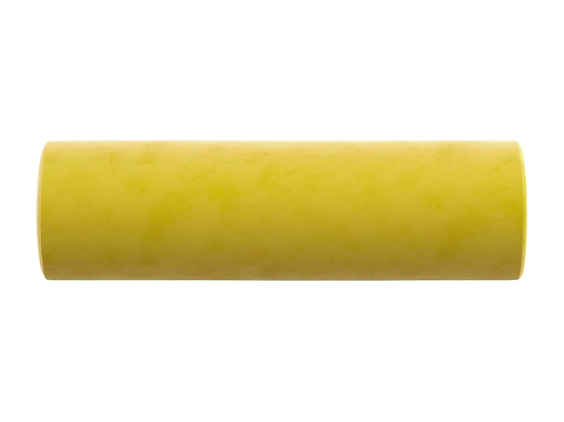 Cojines decorativos 2 uds terciopelo amarillo 15x50 cm ES419874