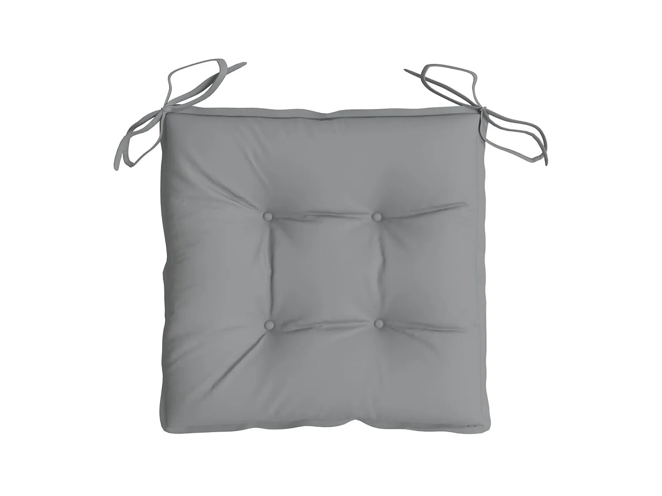 Stoelkussens 2 st 40x40x7 cm oxford stof grijs NL568924