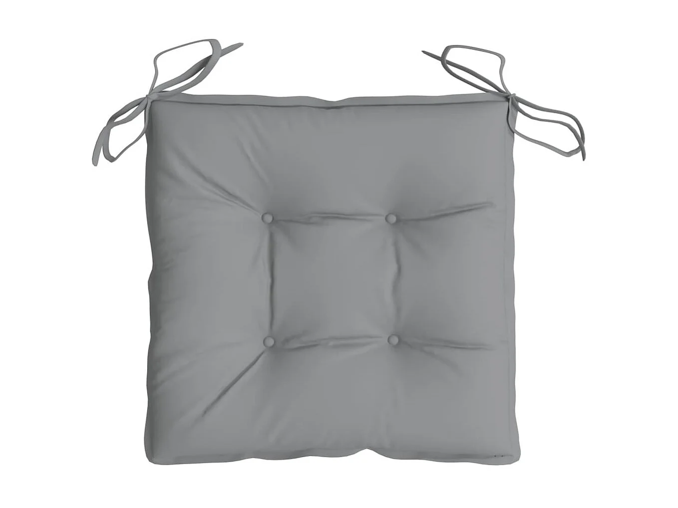 Coussins de chaise 2 pcs gris 40x40x7 cm tissu oxford OFR27975