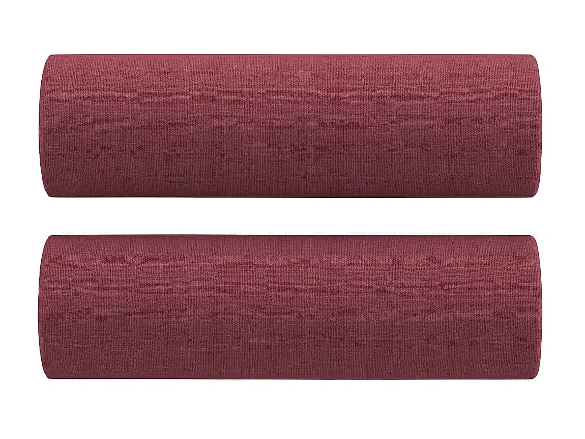 Sierkussens 2 st 15x50 cm stof wijnrood NL799684
