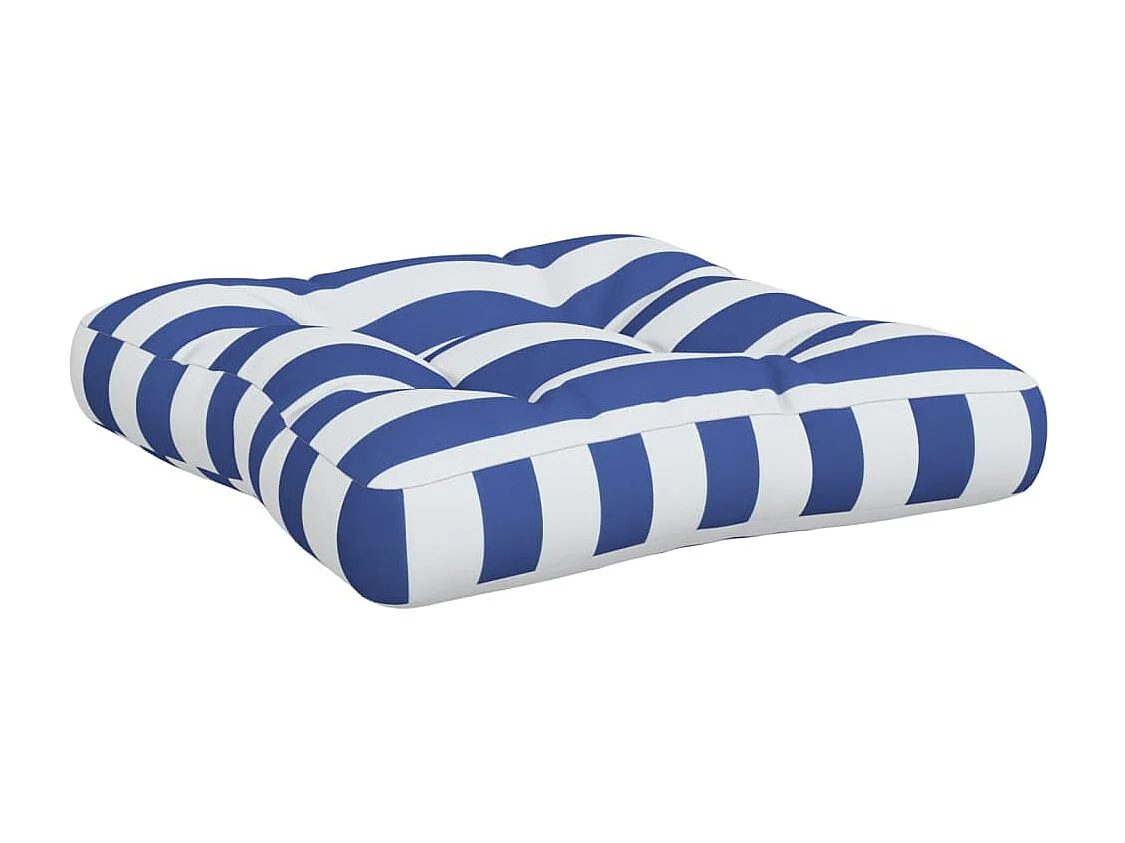 Coussins de palette 3 pcs rayures bleues/blanches tissu oxford OFR41106