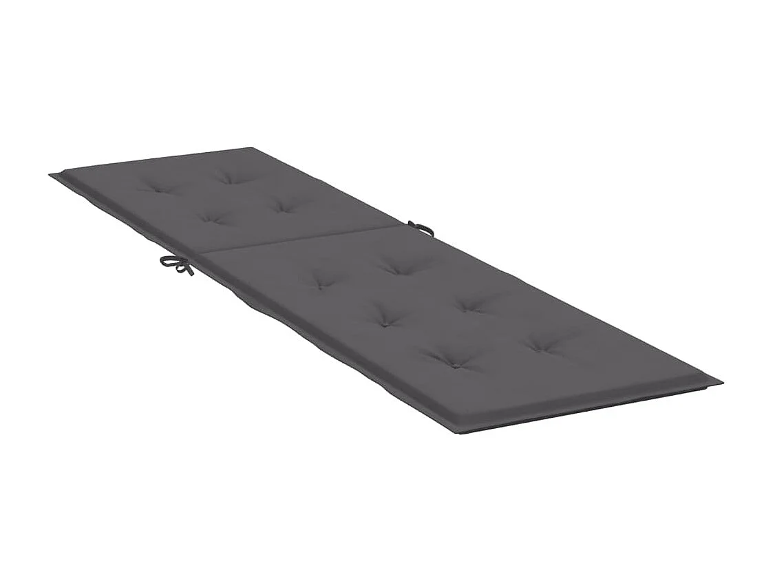 Coussin de chaise de terrasse anthracite (75+105)x50x3 cm OFR40502