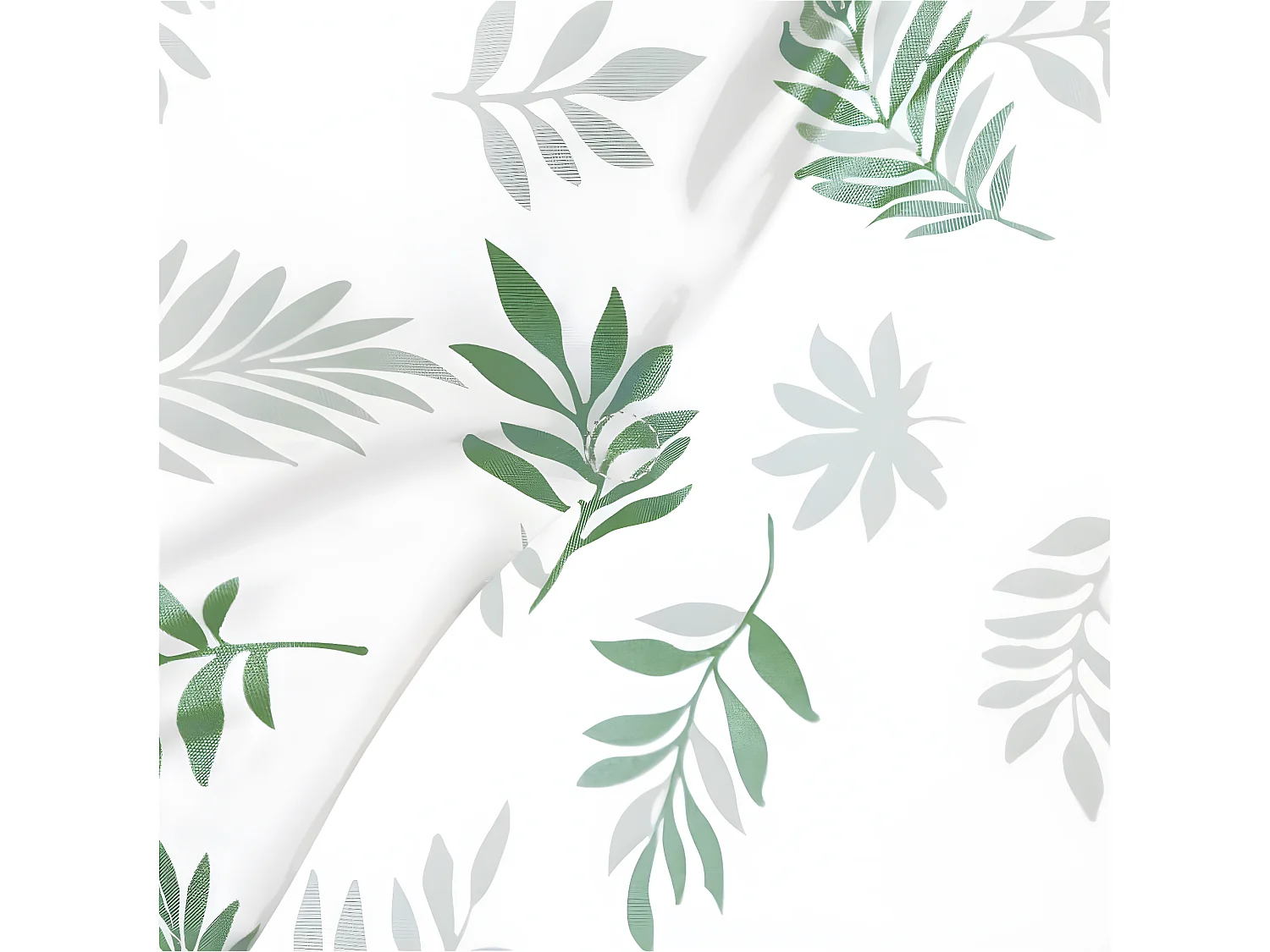 Coussin de banc de jardin motif de feuilles 200x50x3 cm tissu OFR13063