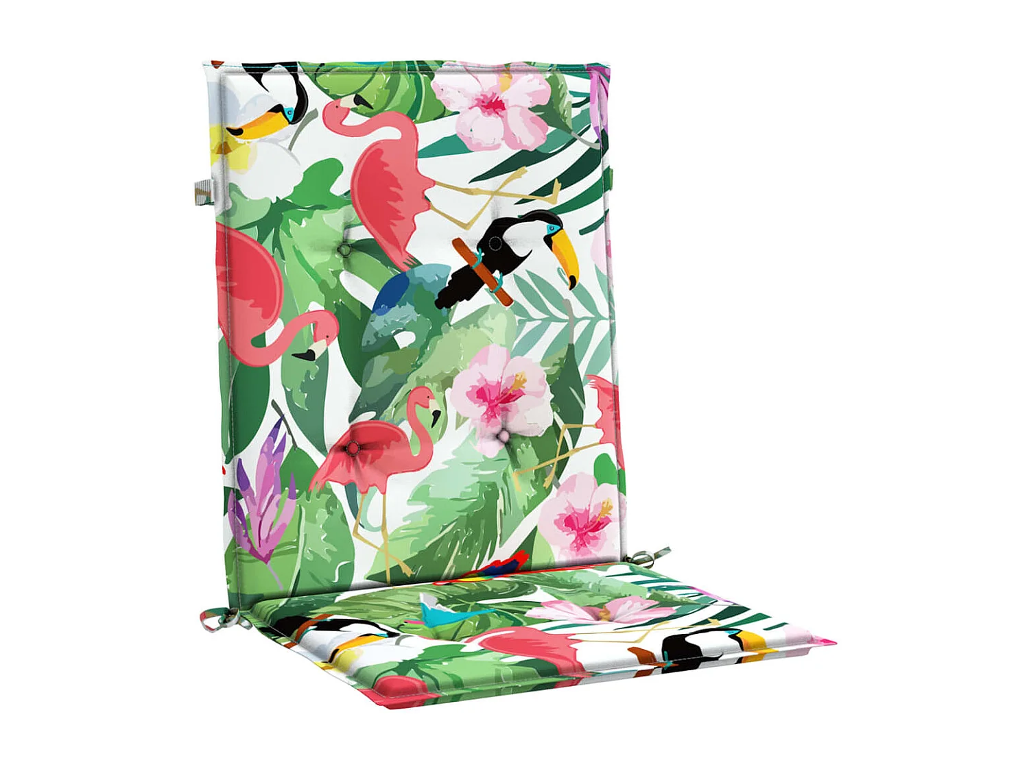 Coussins de chaise à dossier bas Lot de 4 multicolore tissu OFR62410