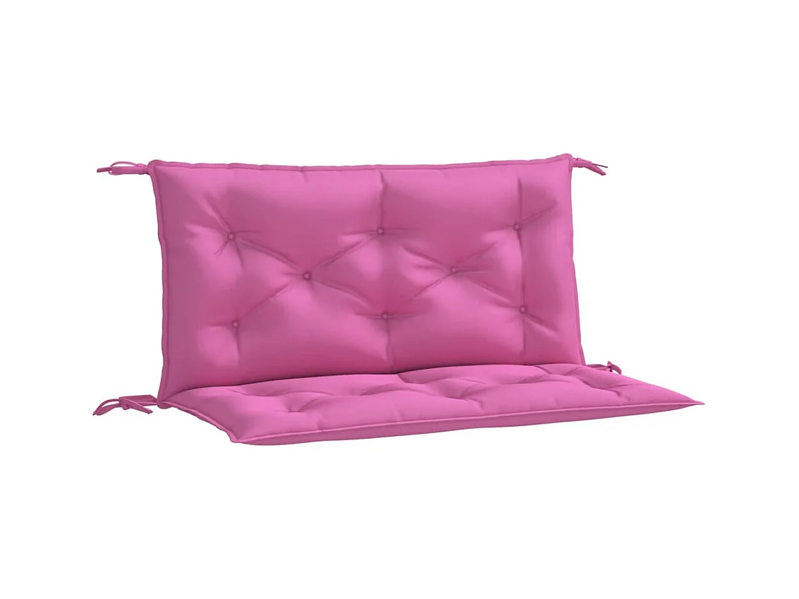 Almofadões p/ banco de jardim 2 pcs 100x50x7 cm tecido rosa PT612935