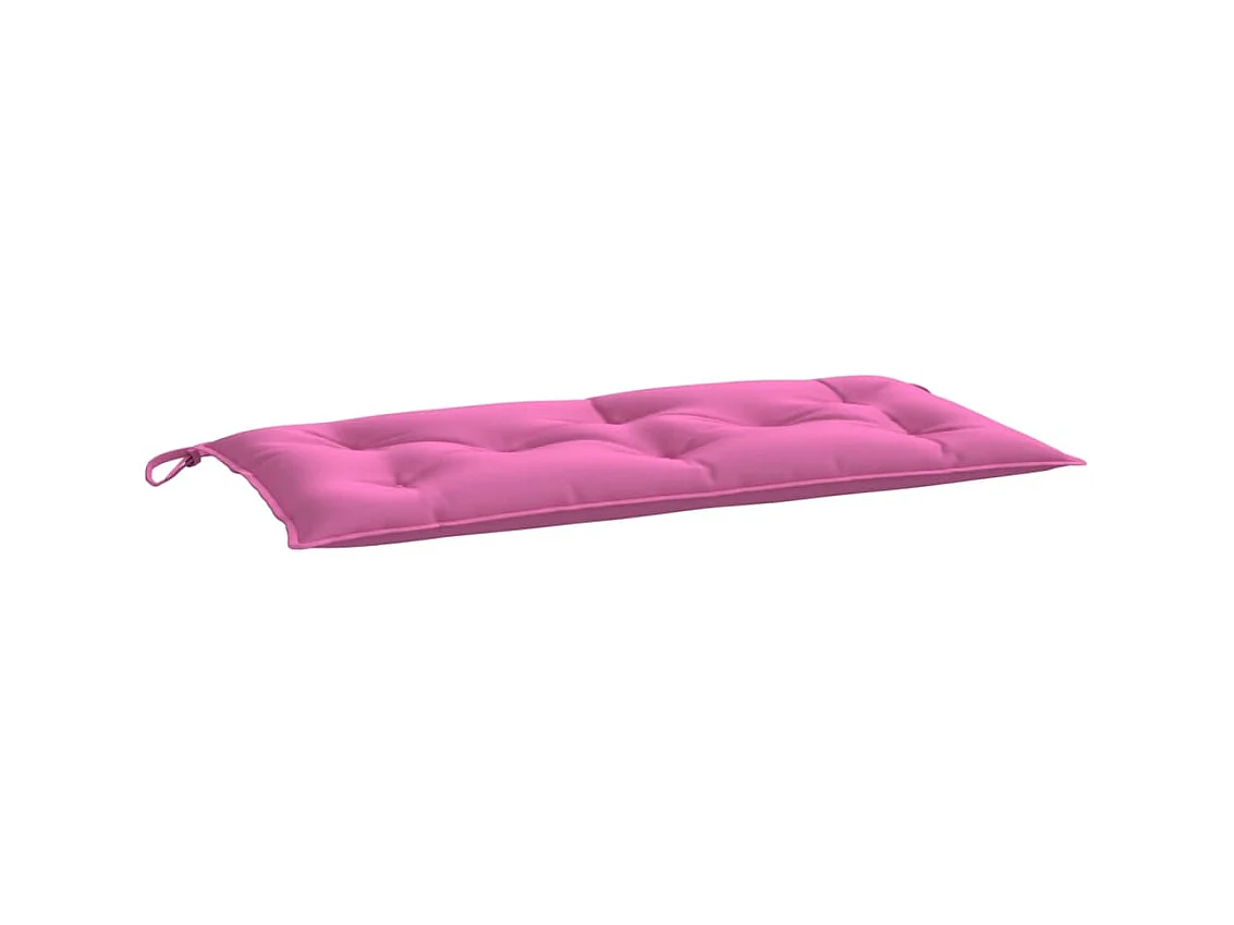 Almofadões p/ banco de jardim 2 pcs 100x50x7 cm tecido rosa PT612935
